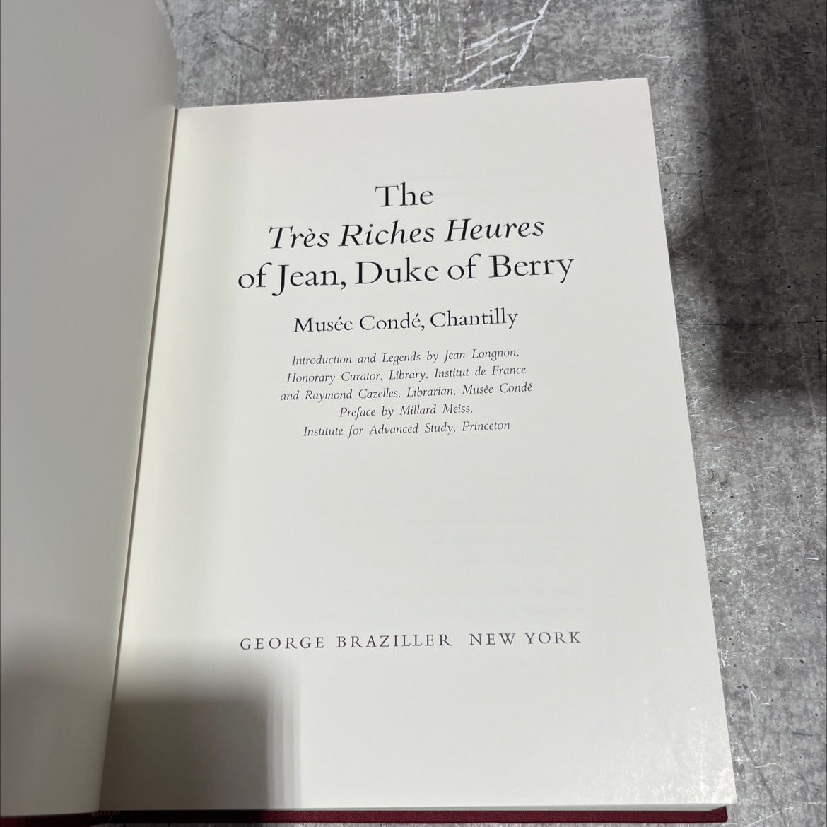the très riches heures of jean, duke of berry book, by Jean Longnon, Raymond Cazelles, 1969 Hardcover image 2