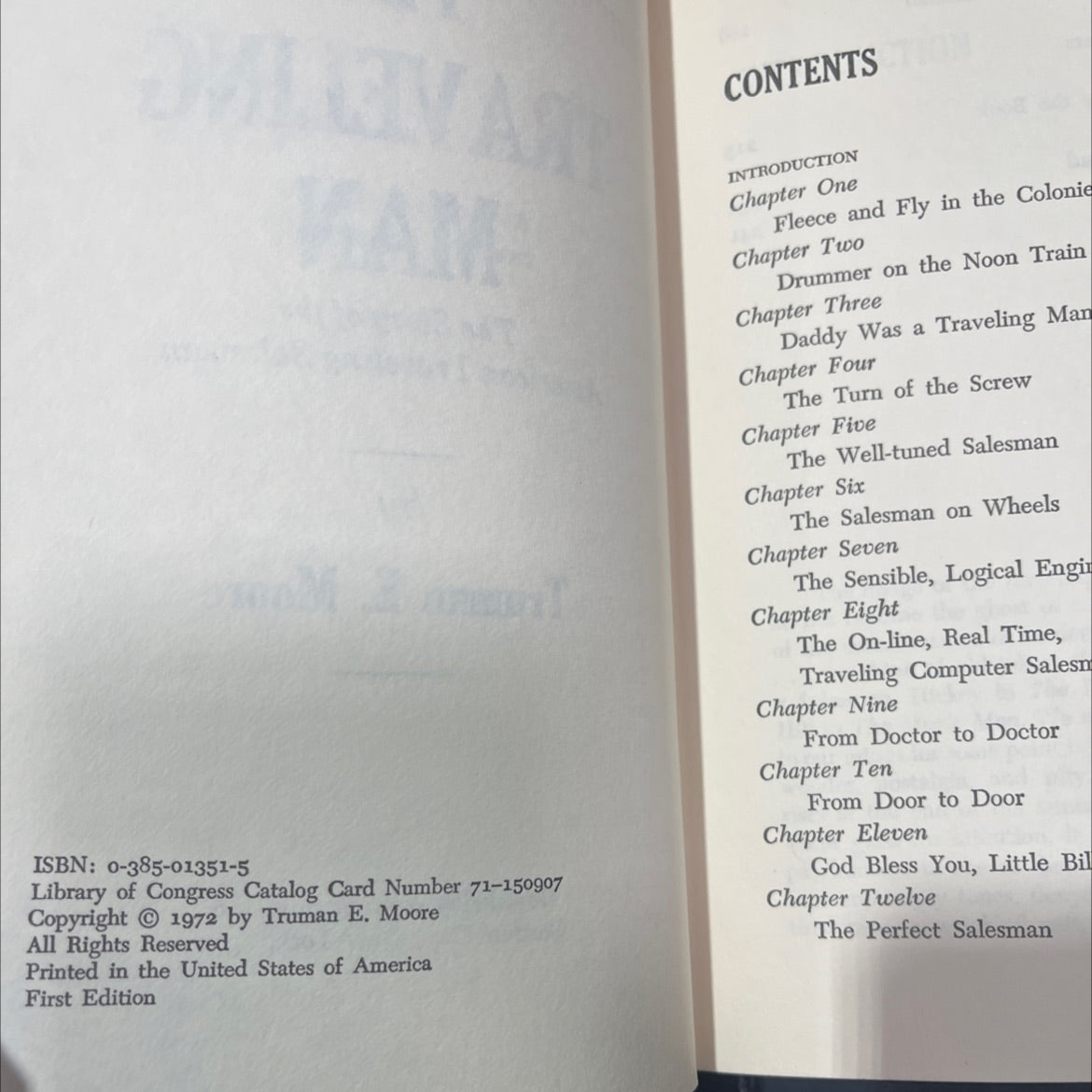 the traveling man the story of the american traveling salesman book, by truman e. moore, 1972 Hardcover image 3