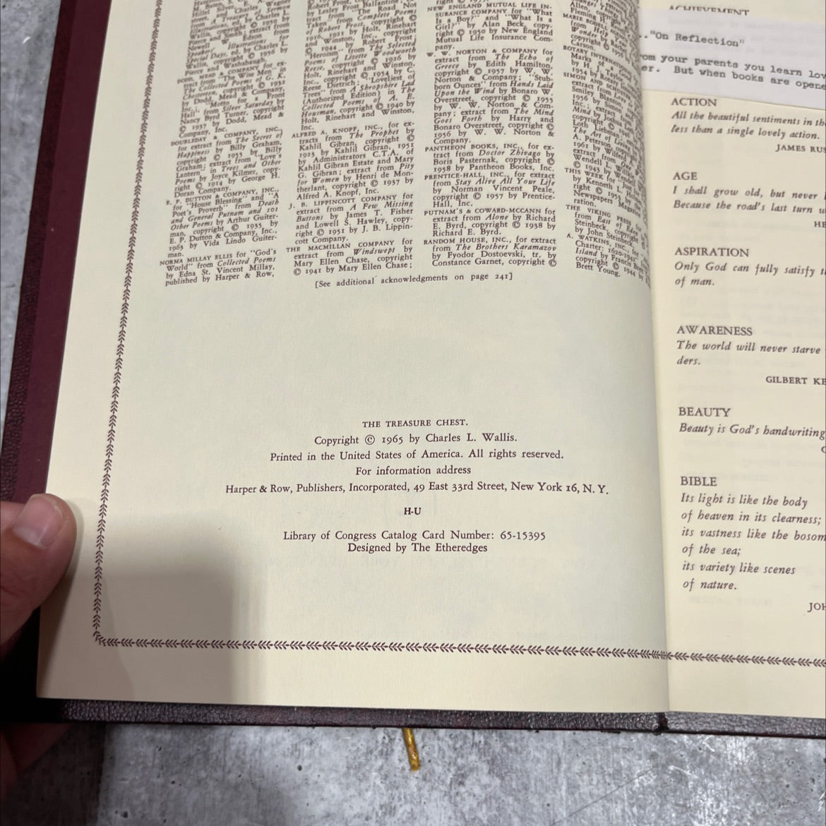 the treasure chest a heritage album containing 1064 familiar and inspirational quotations, poems, sentiments, and image 3