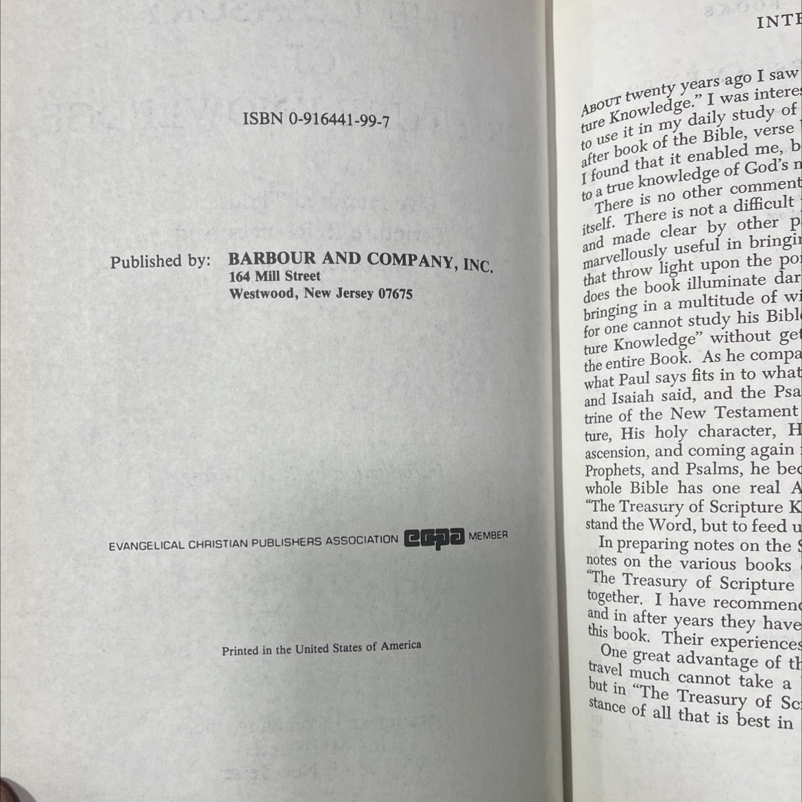 the treasury of scripture knowledge book, by R.A. Torrey, 1970 Leather image 3