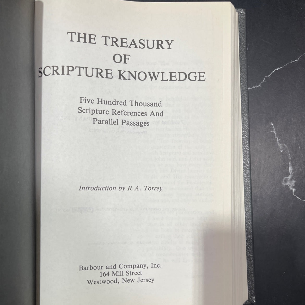 the treasury of scripture knowledge book, by R.A. Torrey, 1970 Leather image 2