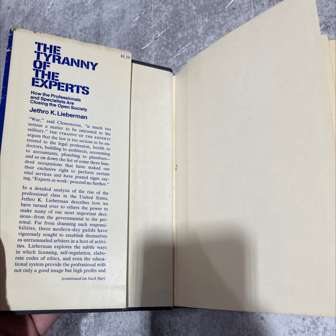 the tyranny of the experts how professionals are closing the open society book, by jethro k. lieberman, 1970 Hardcover image 4