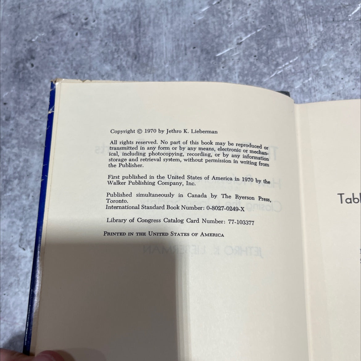 the tyranny of the experts how professionals are closing the open society book, by jethro k. lieberman, 1970 Hardcover image 3