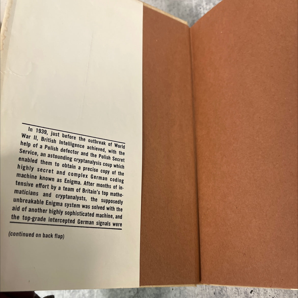 the ultra secret book, by F. W. Winterbotham, 1974 Hardcover image 4