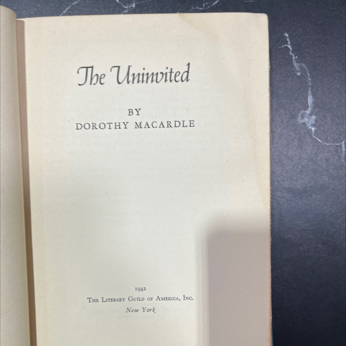 the uninvited book, by dorothy macardle, 1942 Hardcover image 2