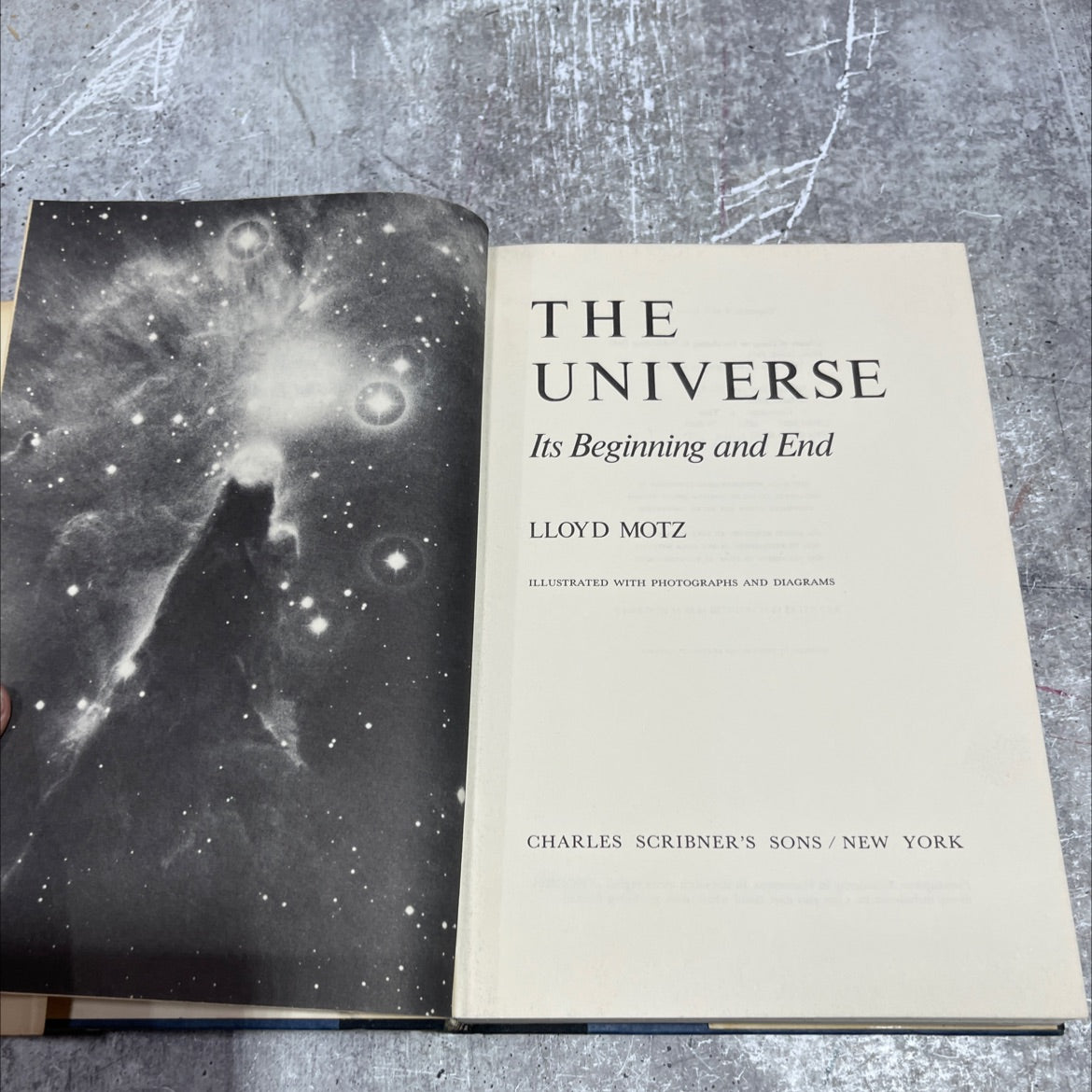 the universe its beginning and end book, by Lloyd Motz, 1975 Hardcover image 2