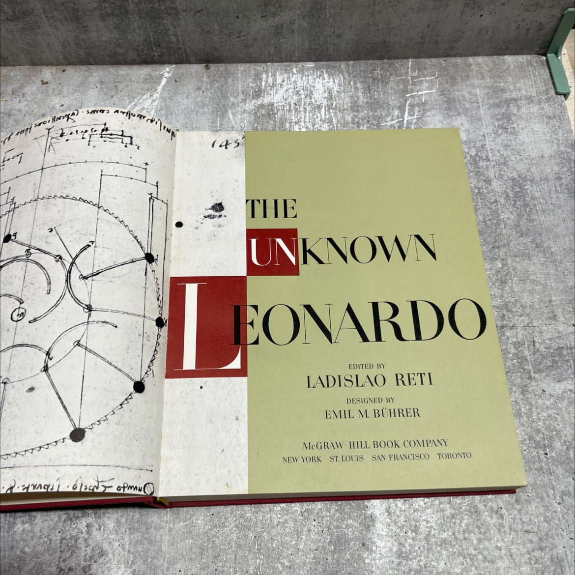 the unknown leonardo book, by ladislao reti, 1974 Hardcover image 2
