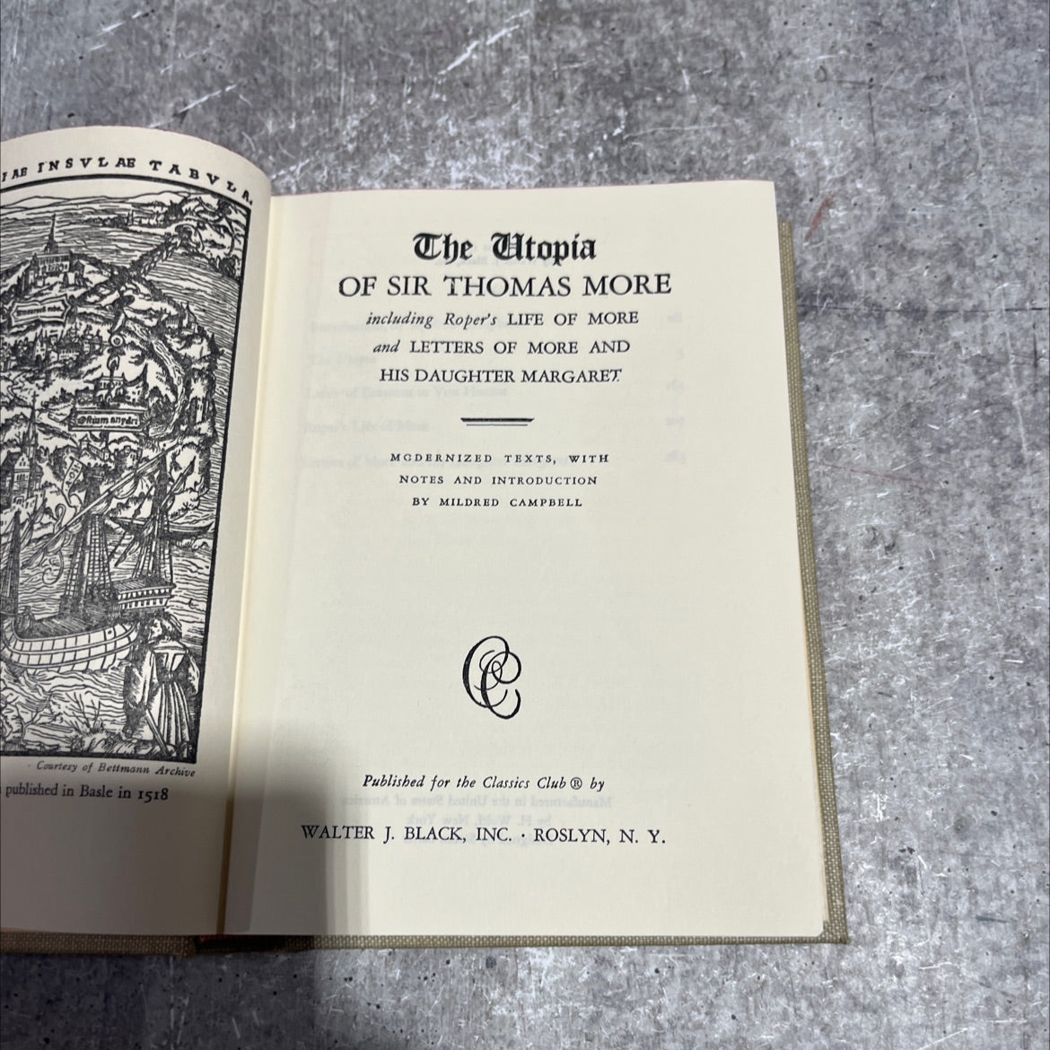 the utopia of sir thomas more book, by sir thomas more, 1947 Hardcover image 2