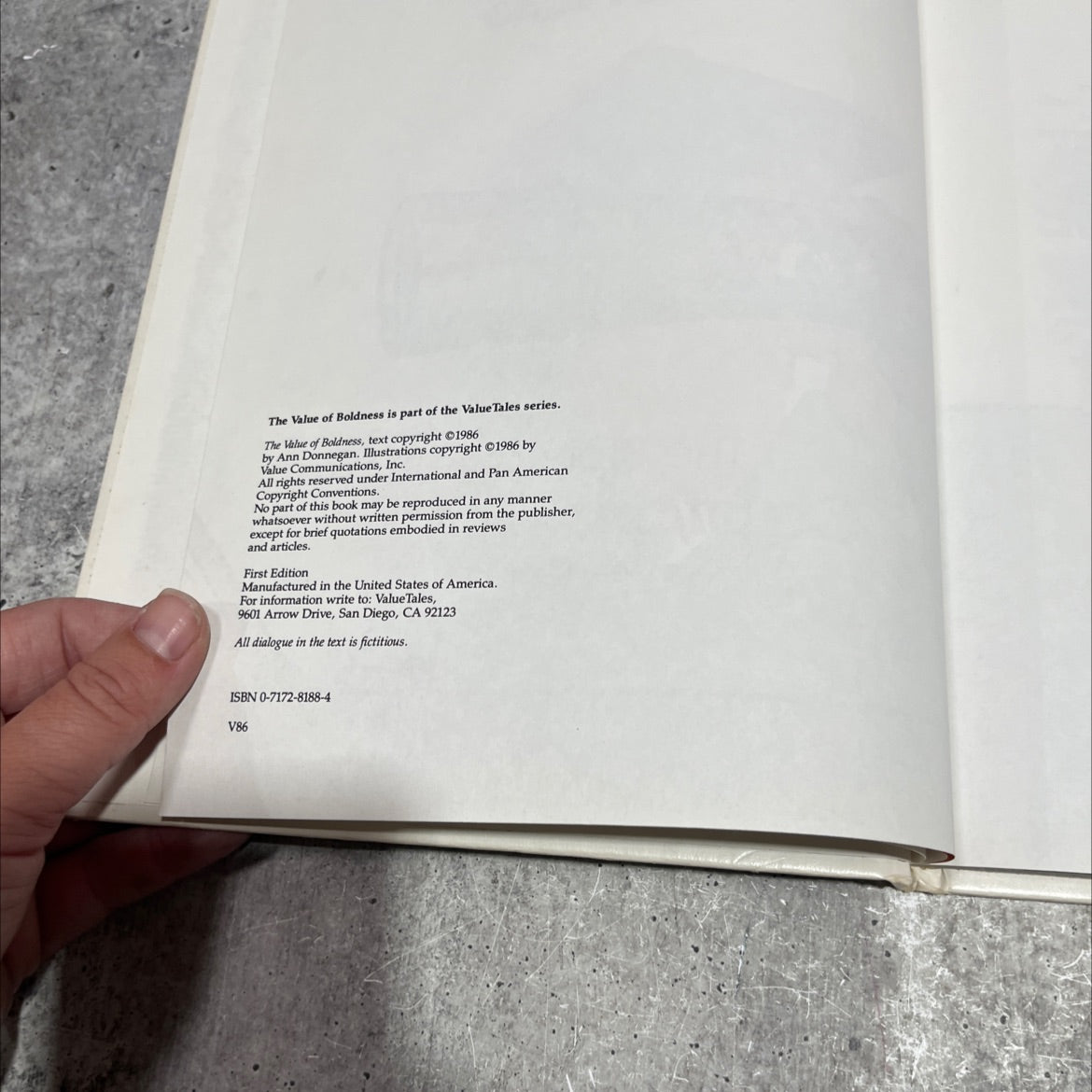 the value of boldness illustrated by the story of captain cook book, by ann donegan johnson, 1986 Hardcover image 3