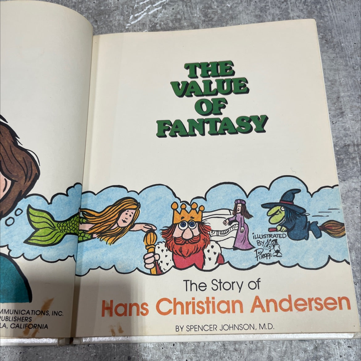 the value of fantasy book, by spencer johnson, m.d., 1979 Hardcover image 2