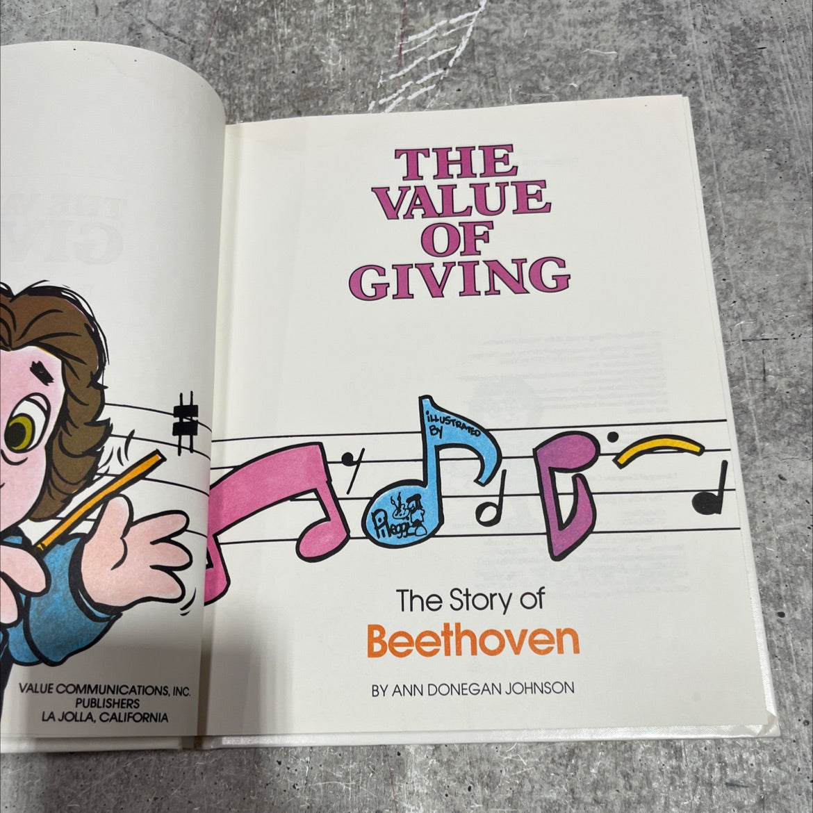 the value of giving book, by ann donegan johnson, 1979 Hardcover image 2