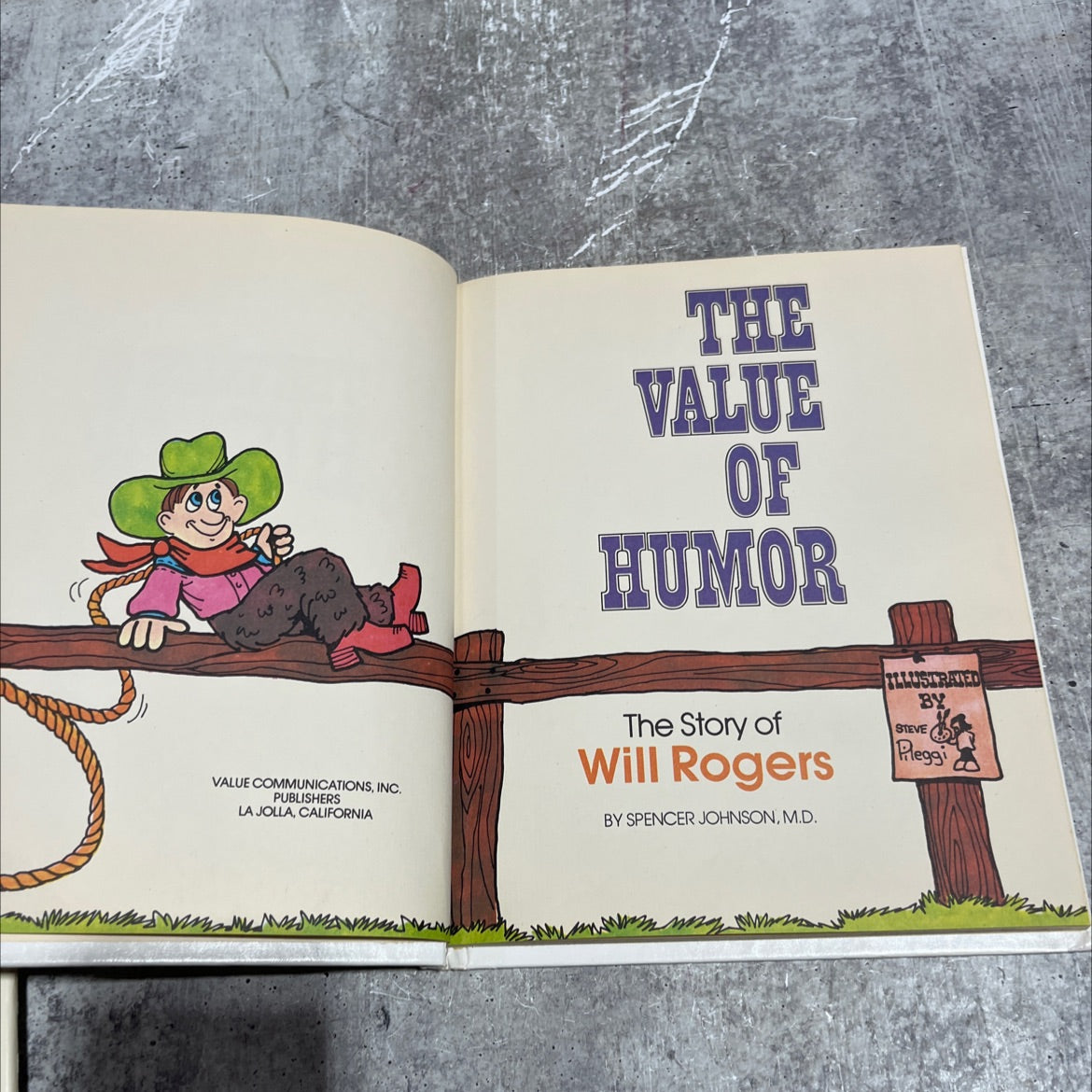 the value of humor book, by spencer johnson, m.d., 1976 Hardcover image 2