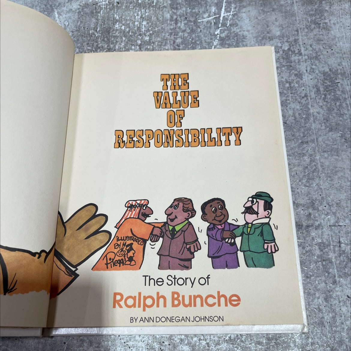 the value of responsibility illustrated by the story of ralph bunche book, by ann donegan johnson, 1978 Hardcover image 2