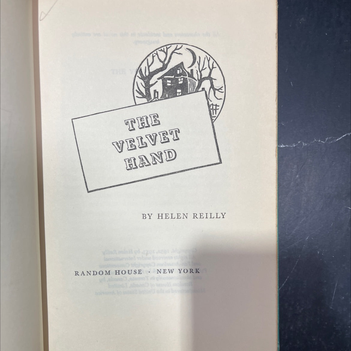 the velvet hand book, by helen reilly, 1953 Hardcover image 2