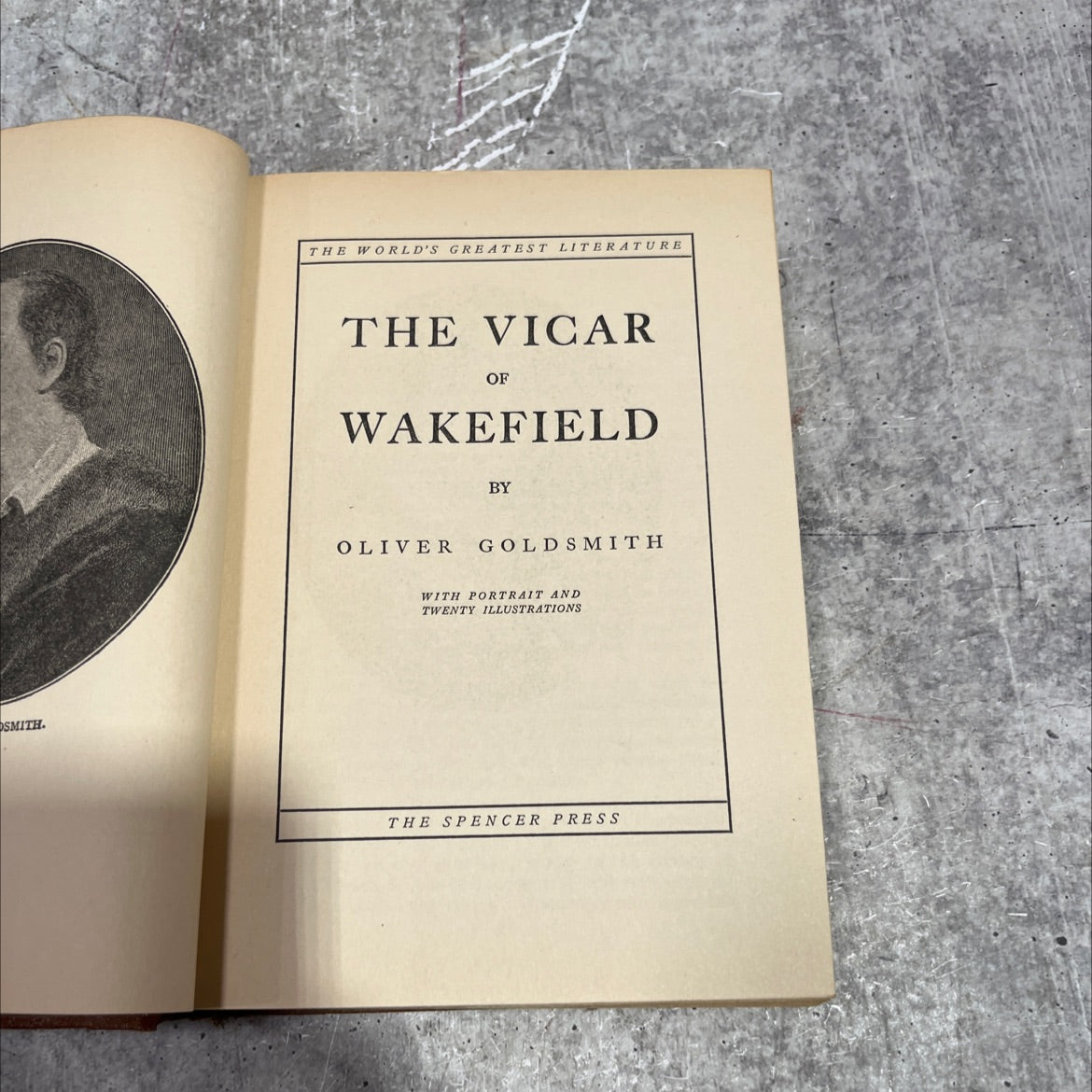 the vicar of wakefield book, by oliver goldsmith, unknown Hardcover image 2