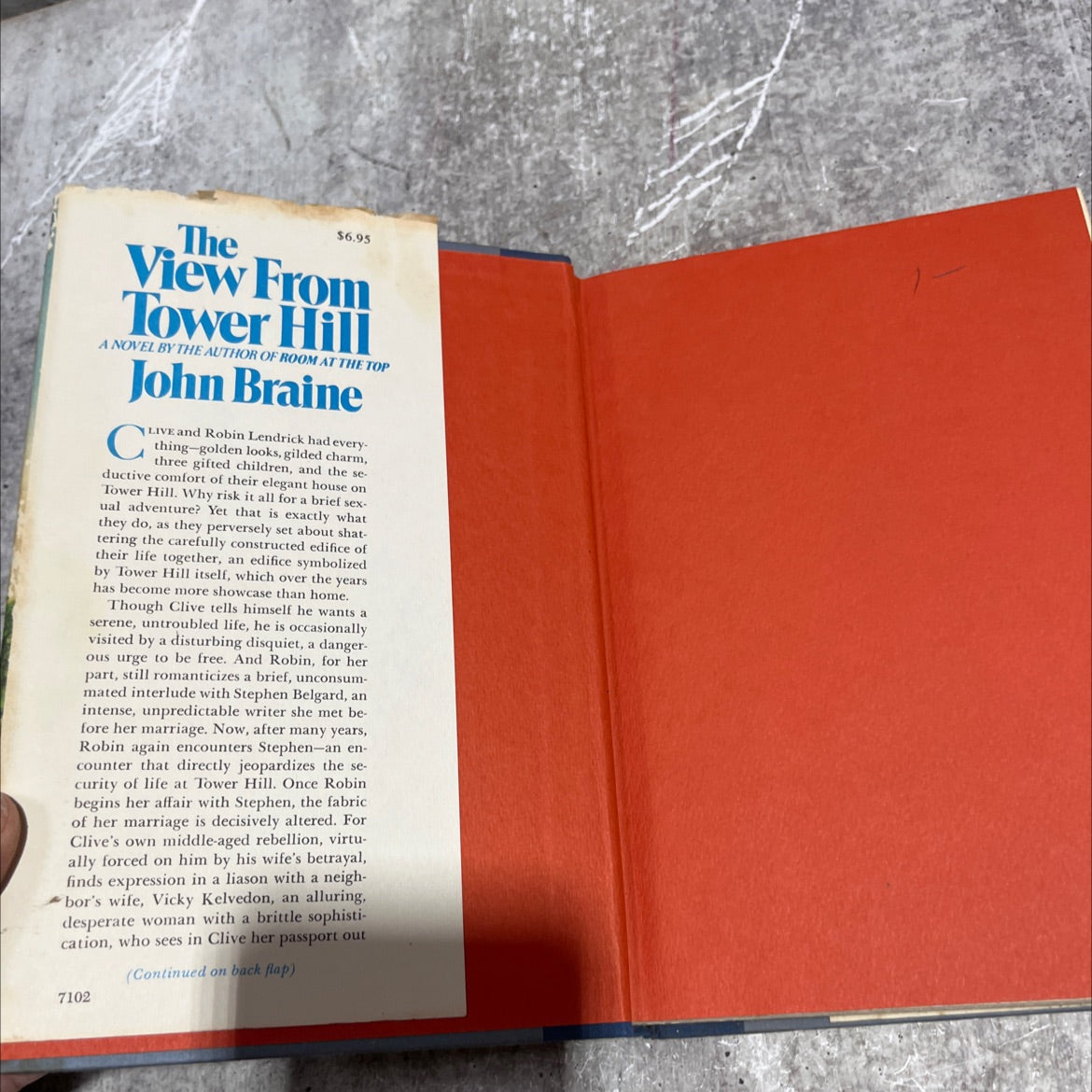 the view from tower hill book, by john braine, 1971 Hardcover image 4