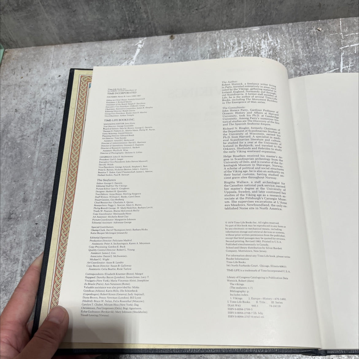 the vikings book, by robert wernick, 1982 Hardcover image 3