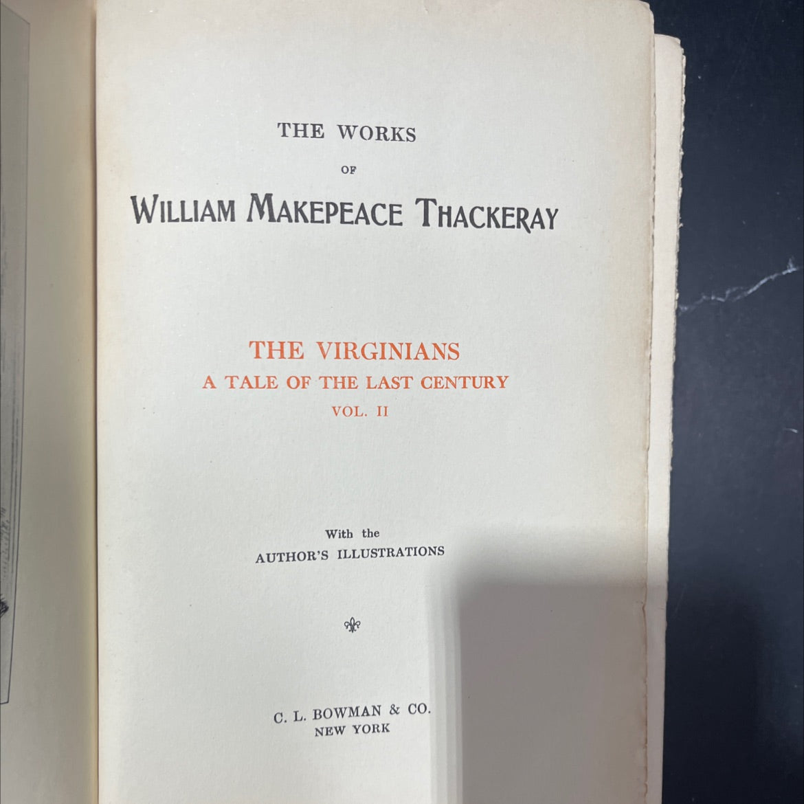 the virginians a tale of the last century vol. ii book, by william makepeace thackeray, unknown Hardcover image 3