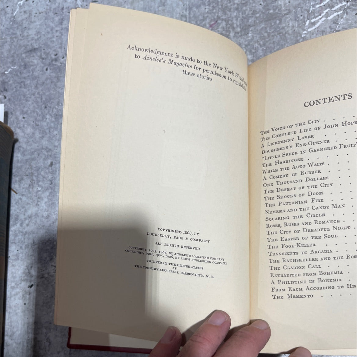 the voice of the city further stories of the four million book, by o. henry, 1924 Hardcover image 3