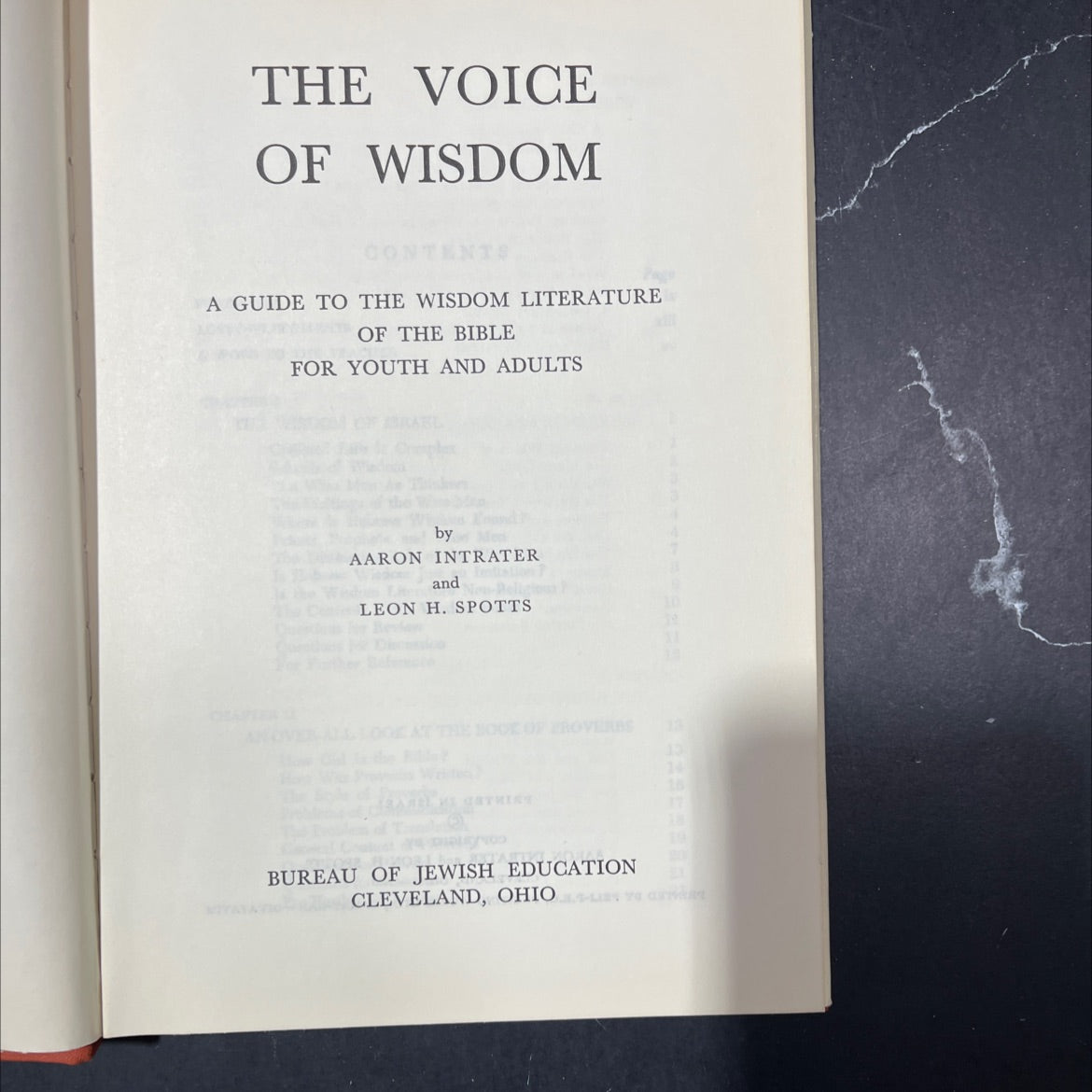 the voice of wisdom a guide to the wisdom literature of the bible for youth and adults book, by aaron intrater and leon image 2
