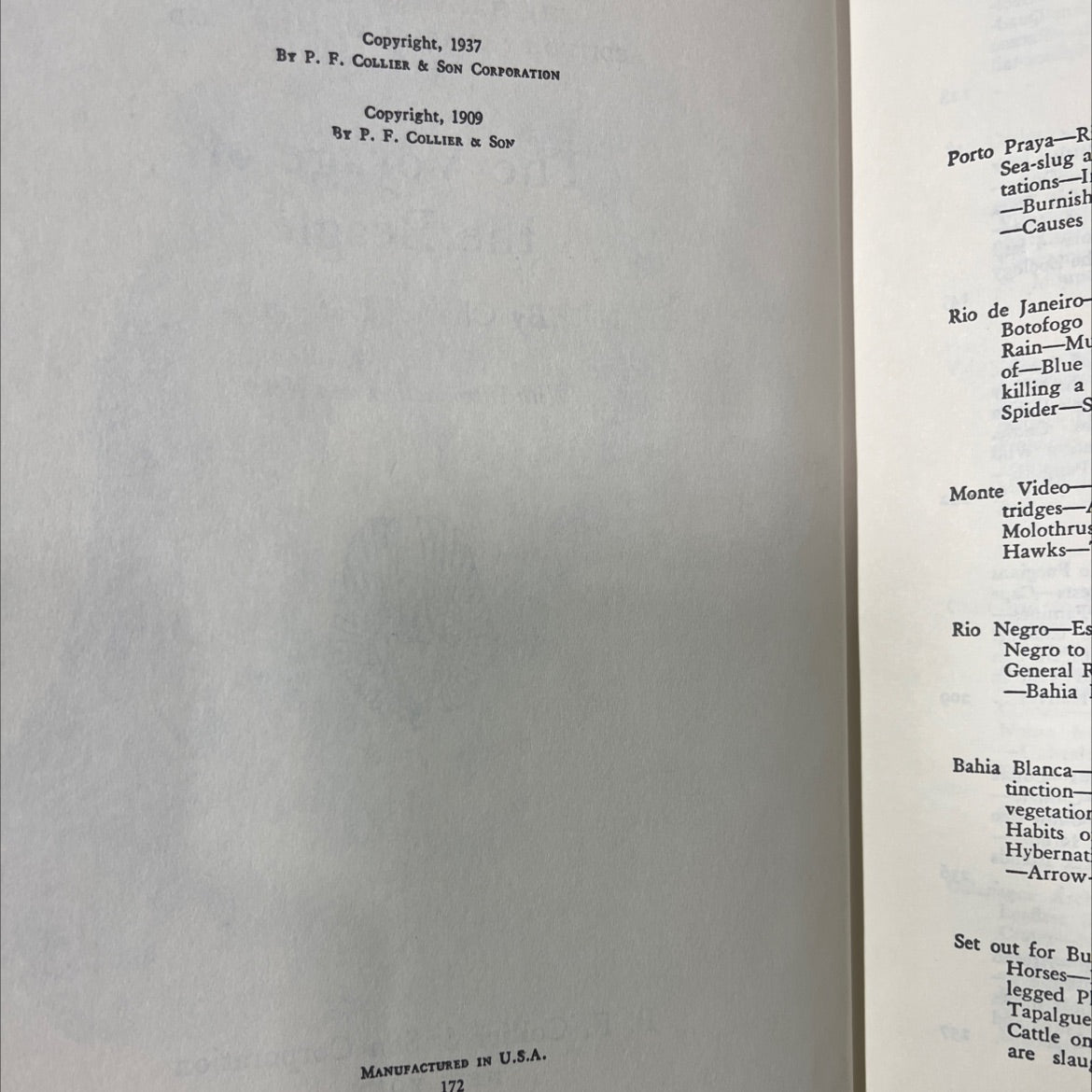 the voyage of the beagle book, by charles darwin, 1937 Hardcover image 3