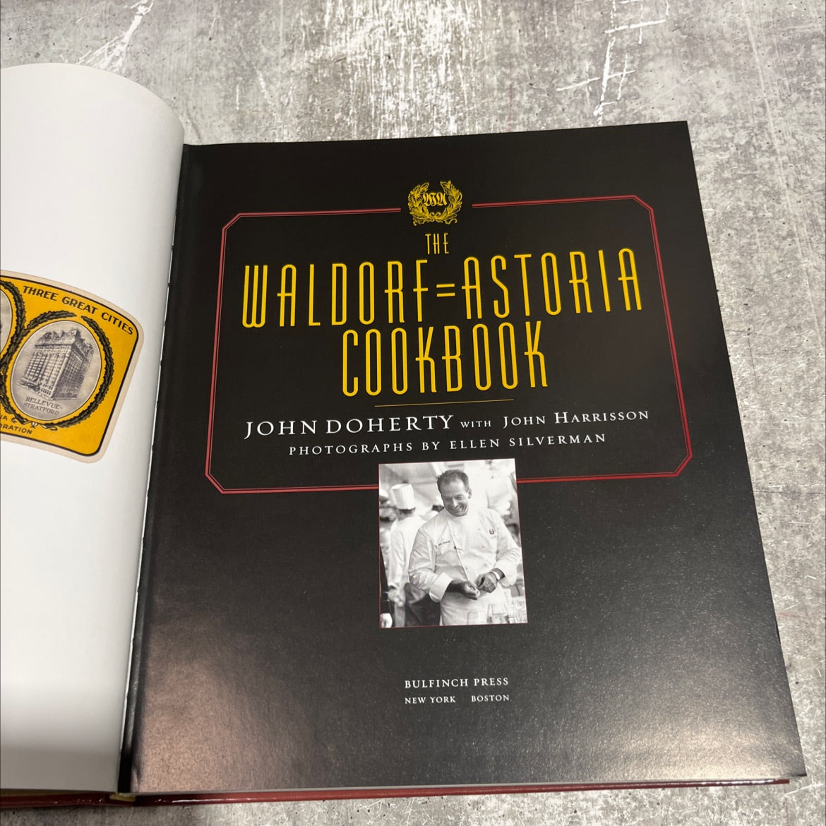 the waldorf astoria cookbook book, by john doherty with john harrisson, 2006 Hardcover image 2