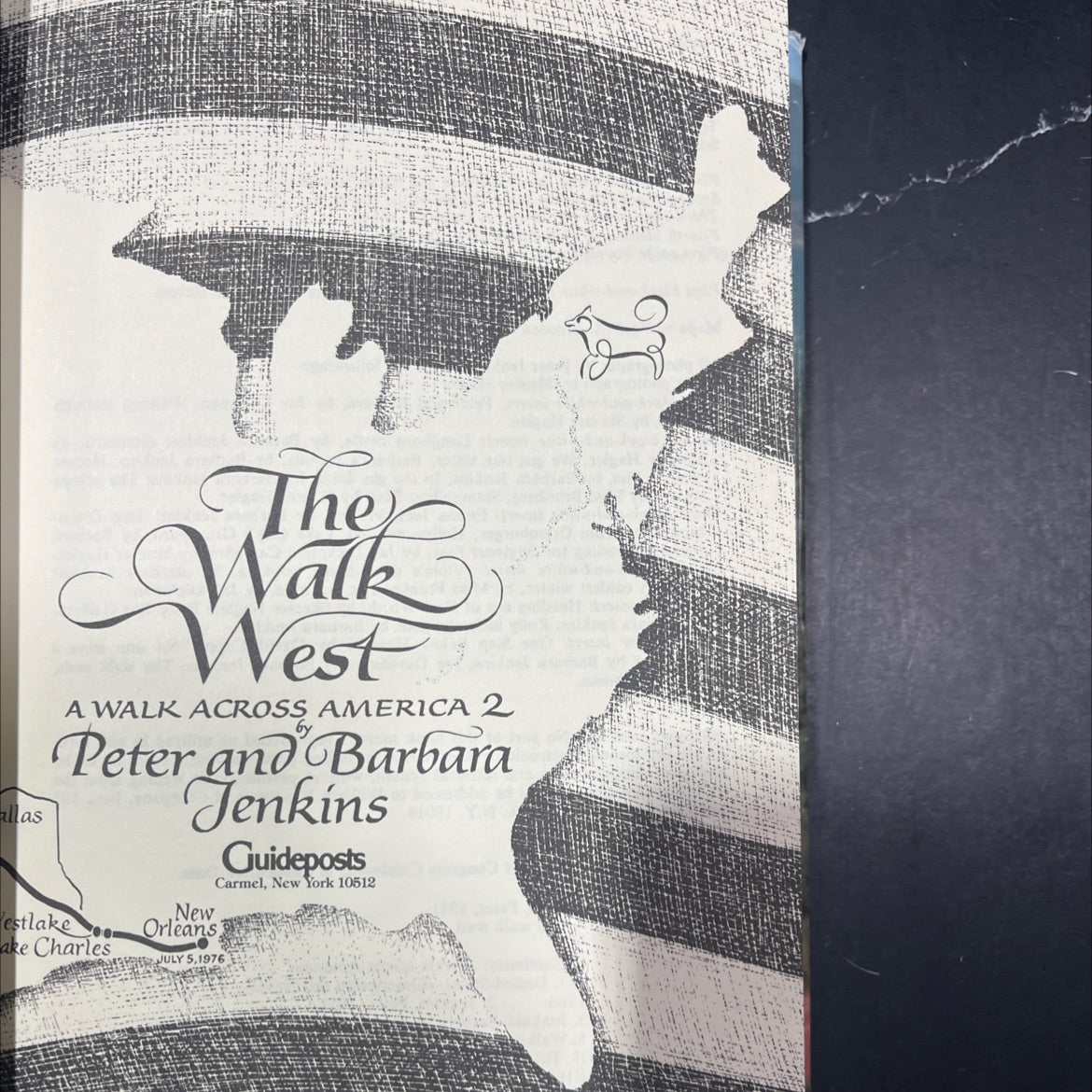the walk west book, by Peter and Barbara Jenkins, 1981 Hardcover image 2