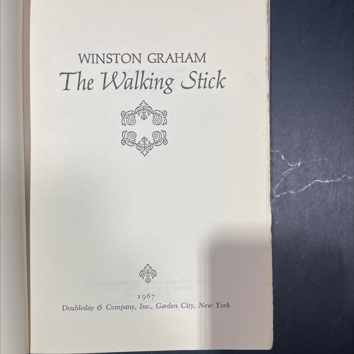 the walking stick book, by winston graham, 1967 Hardcover image 2
