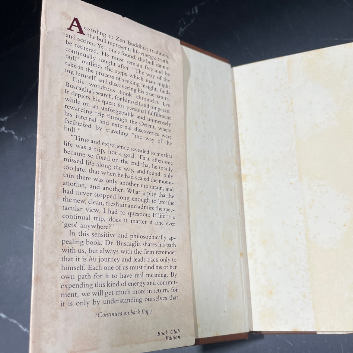 the way of the bull book, by Leo Buscaglia, 1973 Hardcover image 4