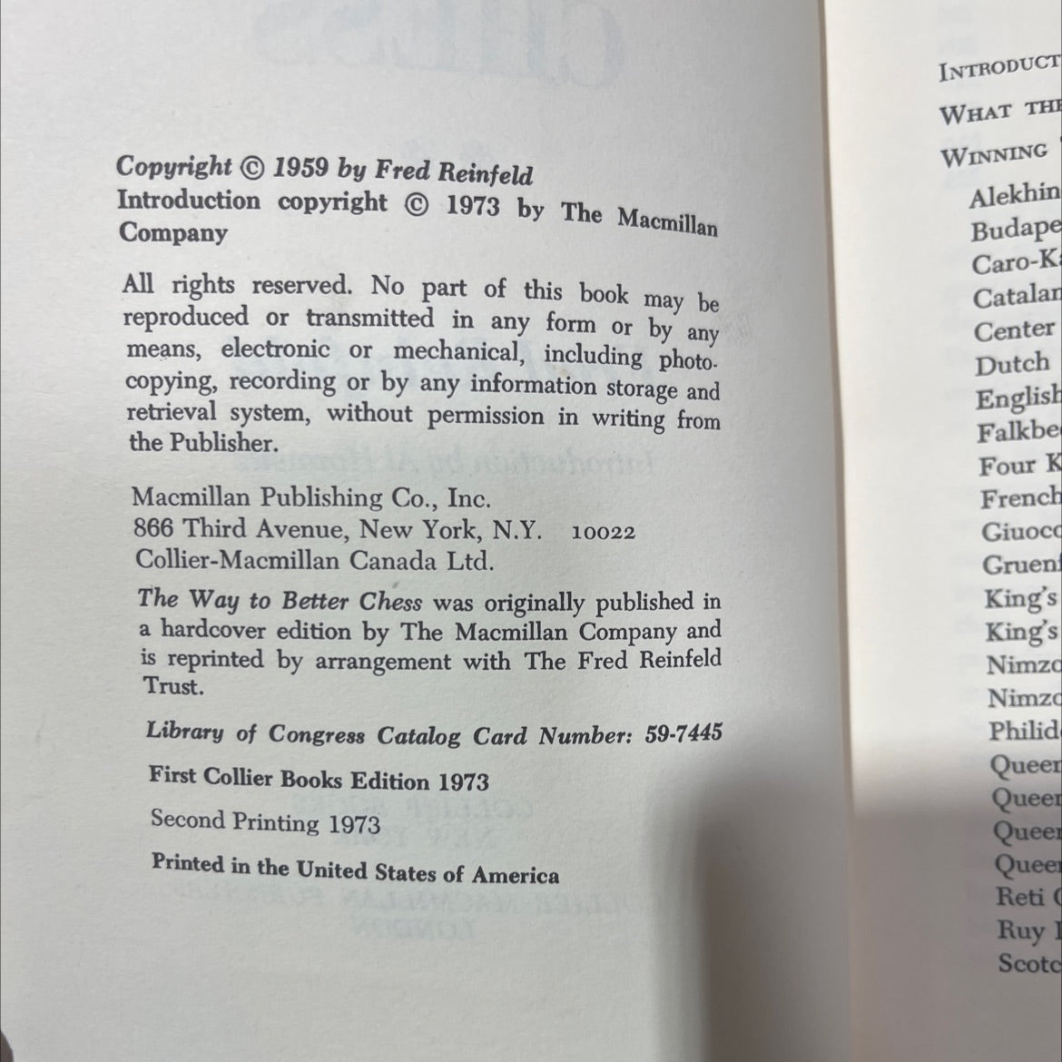 the way to better chess book, by fred reinfeld, 1973 Paperback image 3