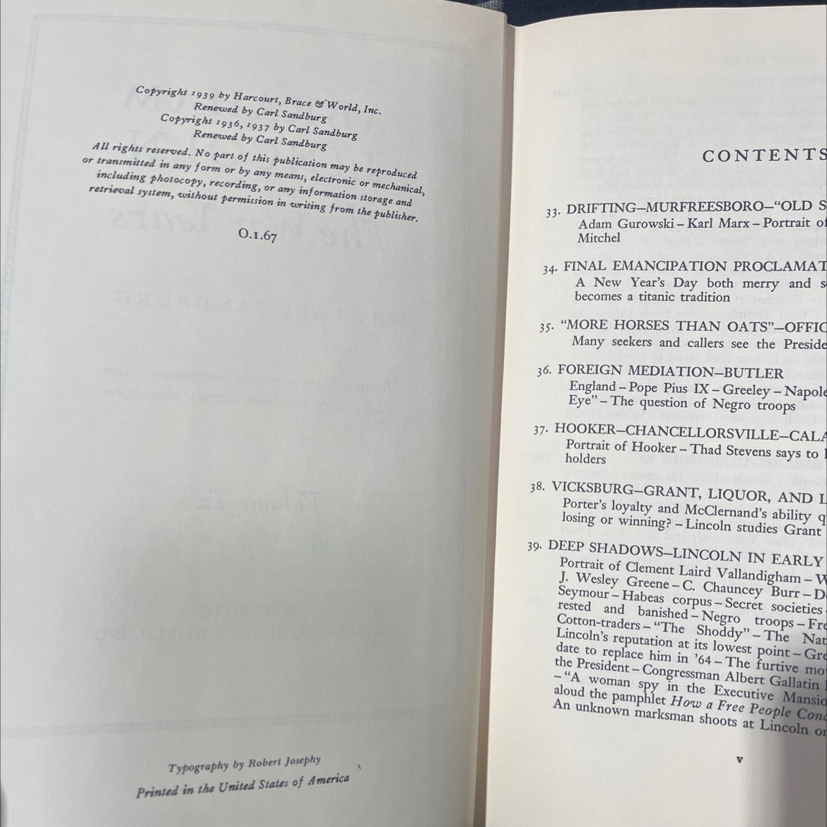 the white house in '61; statue of jefferson in the foreground photograph by brady book, by carl sandburg, 1939 Hardcover image 3