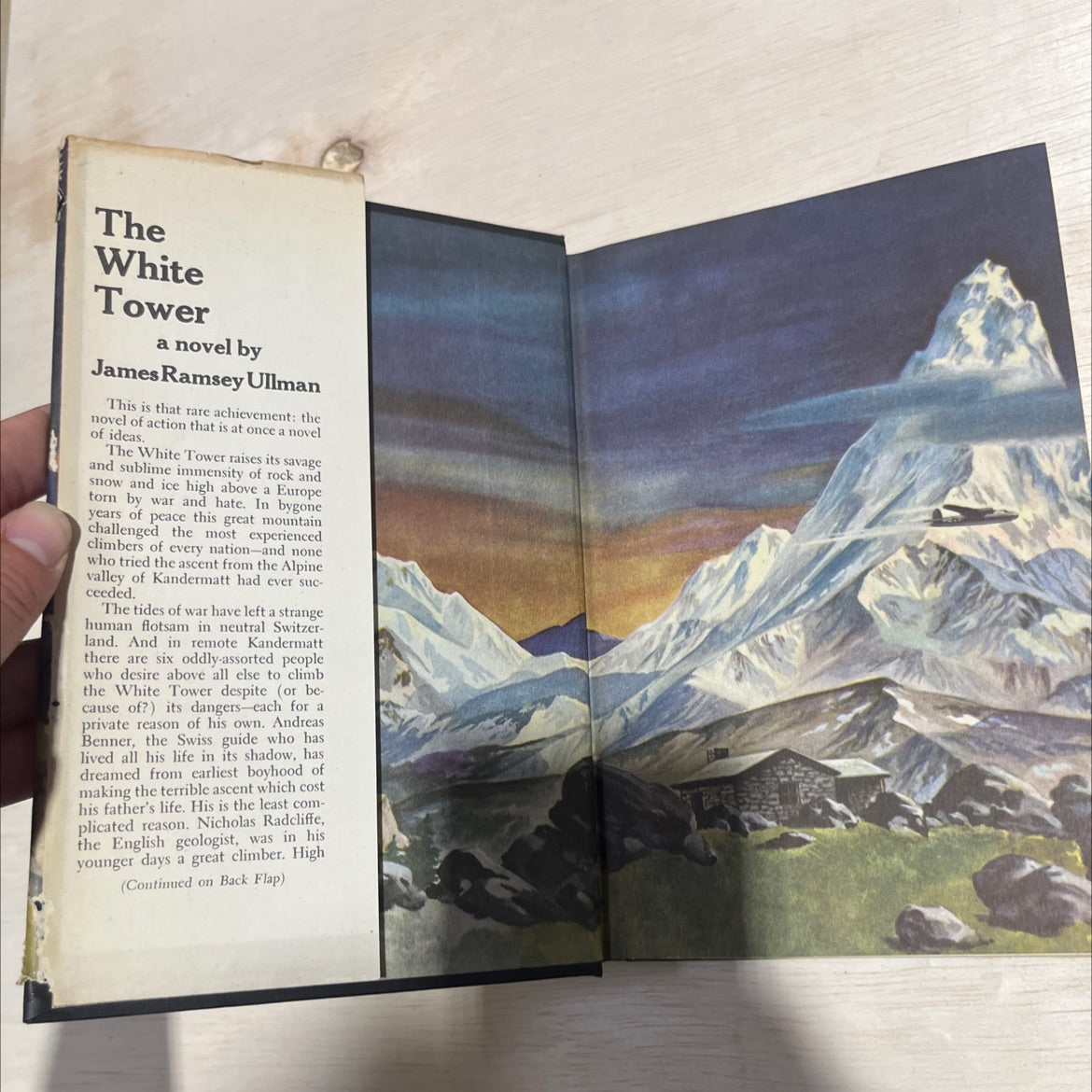 the white tower book, by james ramsey ullman, 1945 Hardcover image 4