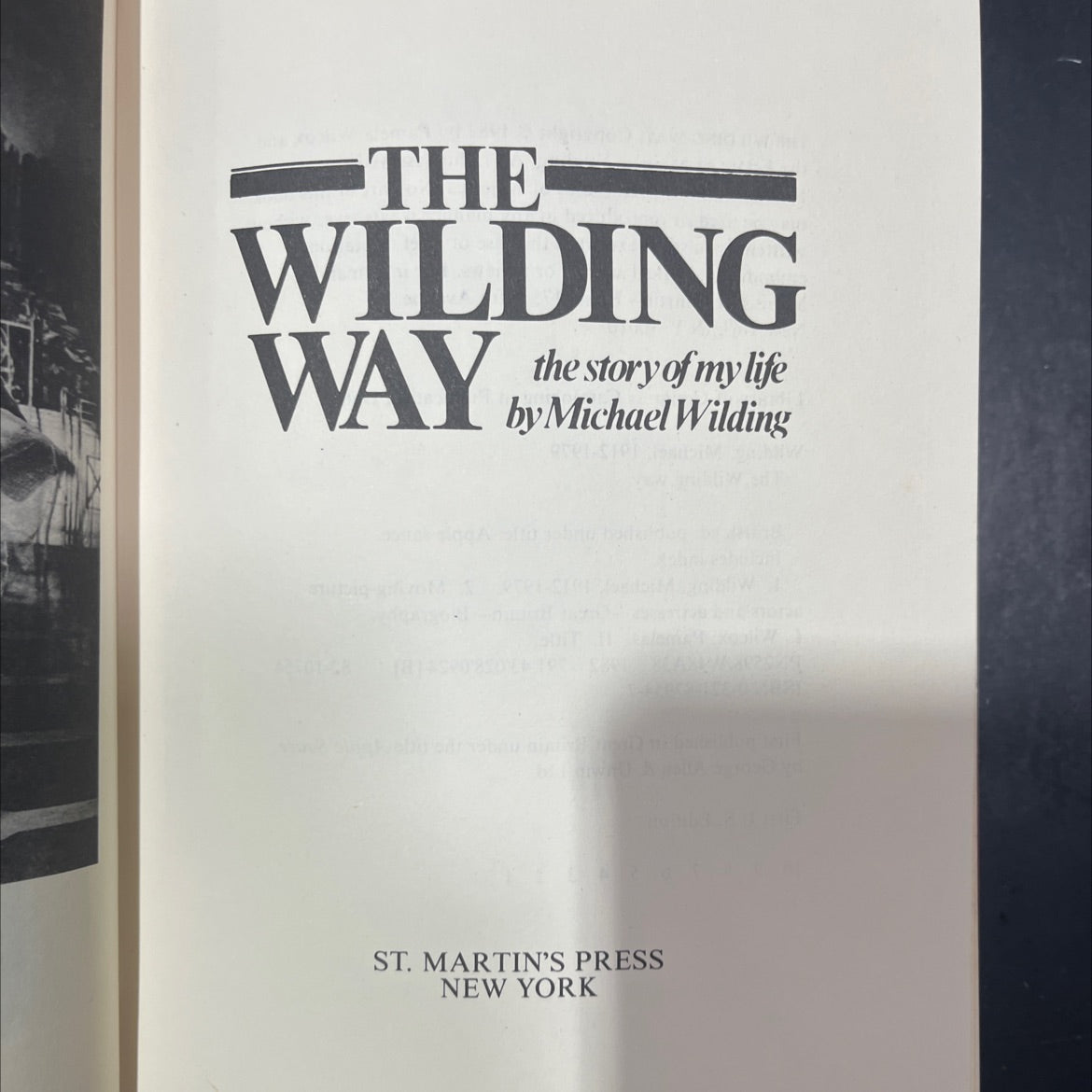 the wilding way book, by Michael Wilding, 1982 Hardcover image 2