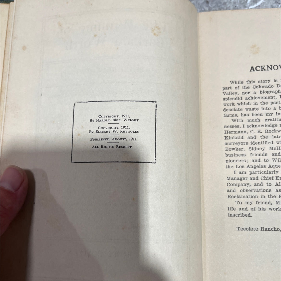 the winning of barbara worth book, by harold bell wright, 1911 Hardcover image 3