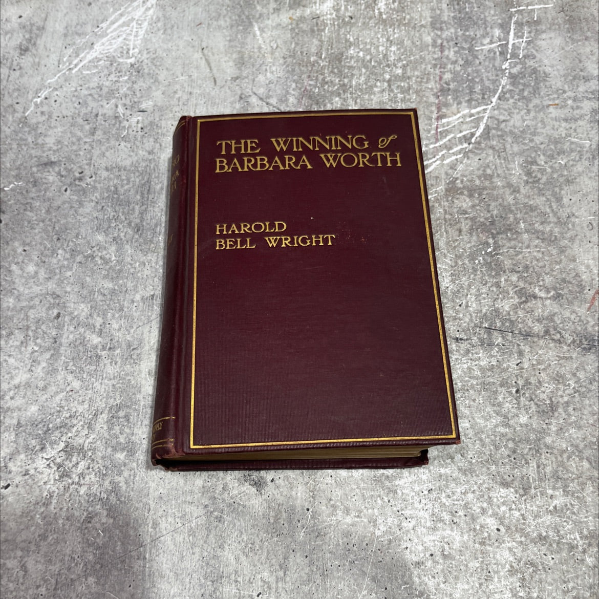 the winning of barbara worth book, by harold bell wright, 1911 Hardcover image 1