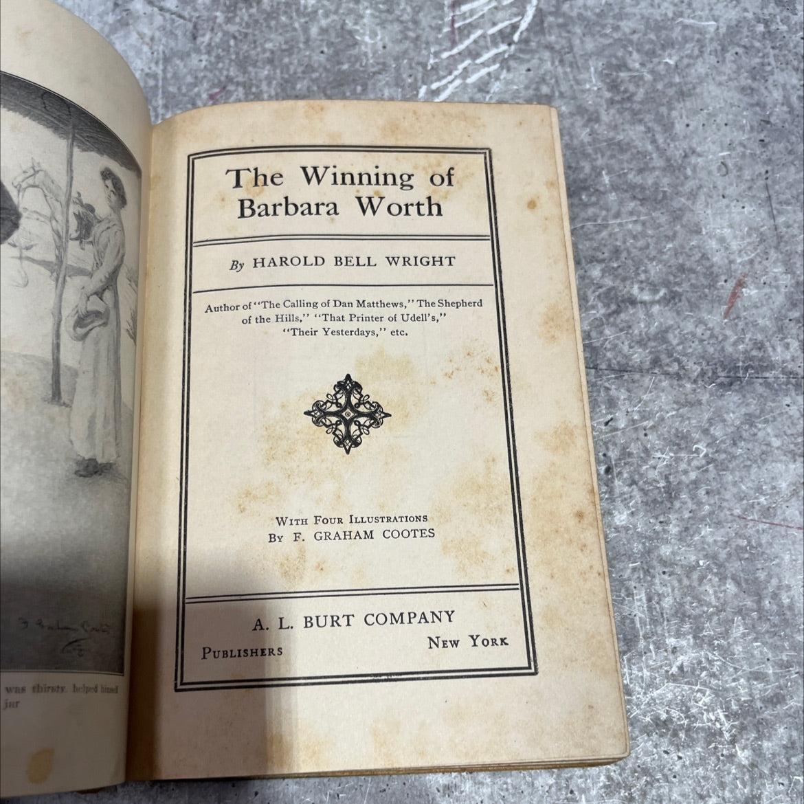 the winning of barbara worth book, by harold bell wright, 1911 Hardcover image 2