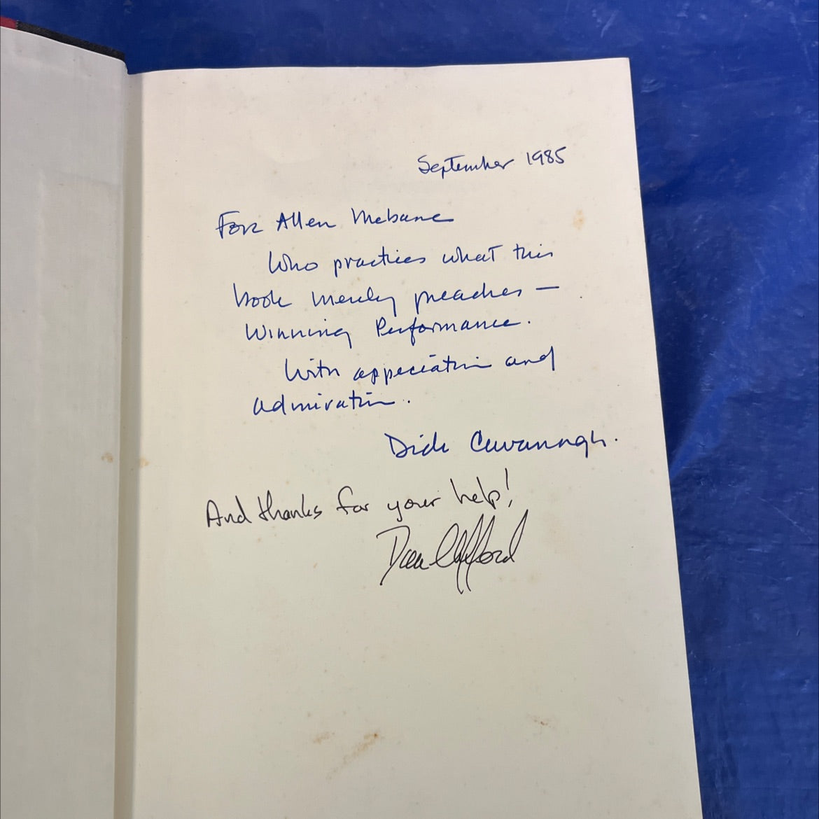 the winning performance book, by Donald K. Clifford, Jr. and Richard E. Cavanagh, 1985 Hardcover, First Edition image 4