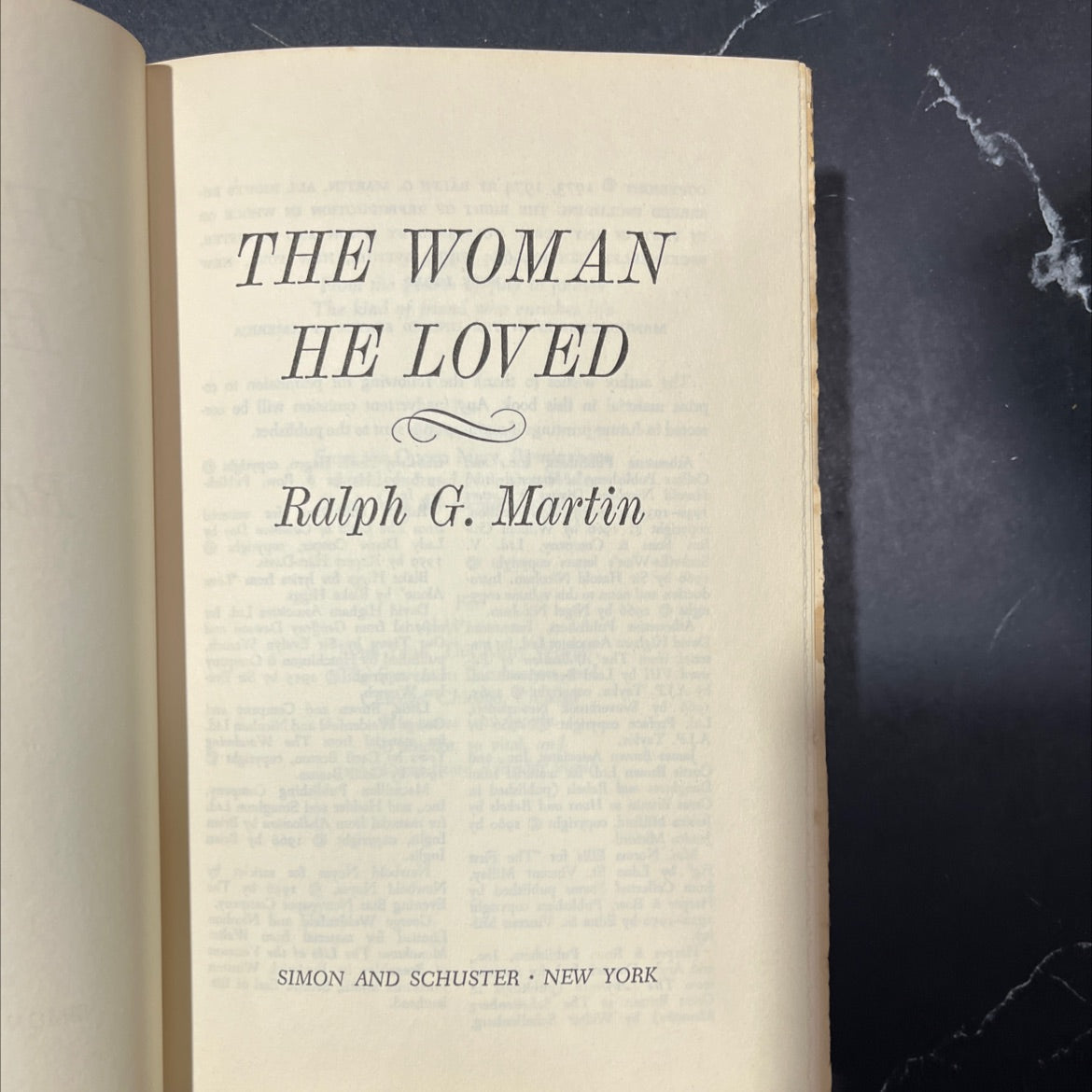 the woman he loved book, by ralph g. martin, 1974 Hardcover image 2