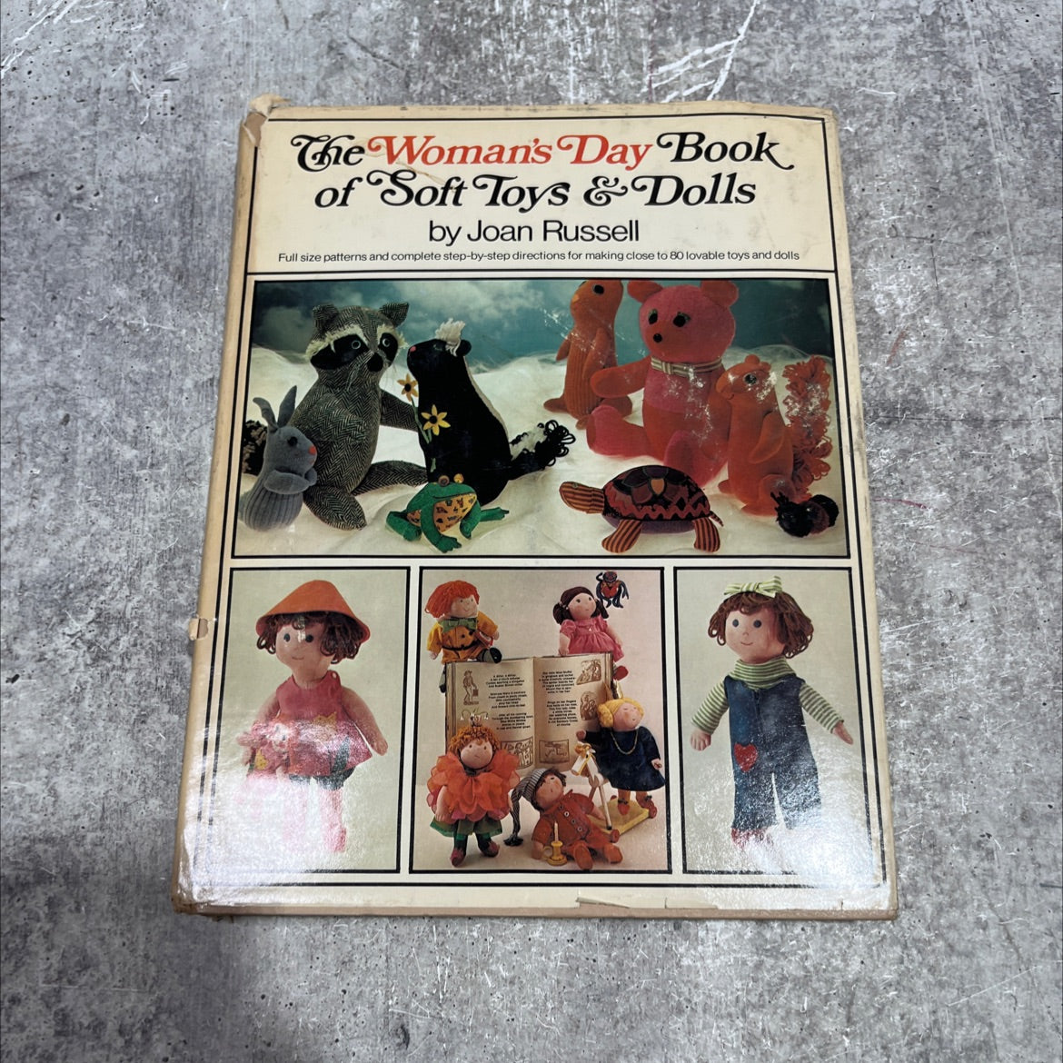 the woman's day book of soft toys and dolls book, by joan russell, 1975 Hardcover image 1