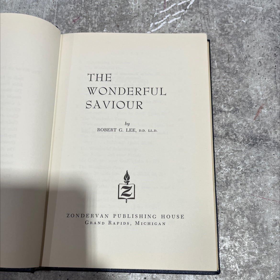 the wonderful saviour book, by robert g. lee, d.d. ll.d., 1965 Hardcover image 2