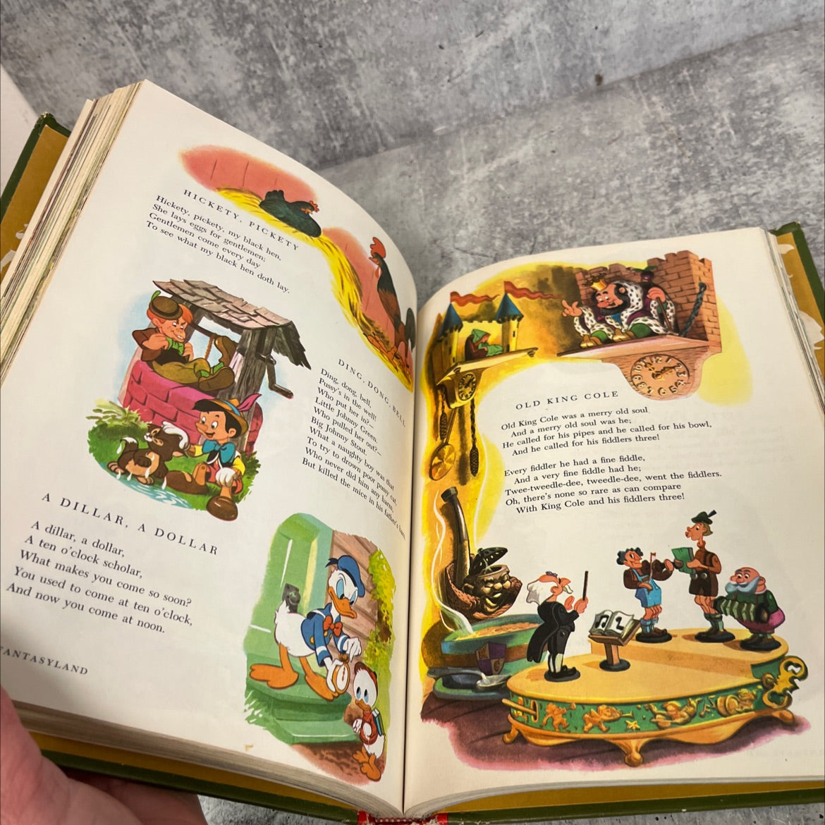 the wonderful worlds of walt disney fantasyland book, by various, 1965 Hardcover image 4