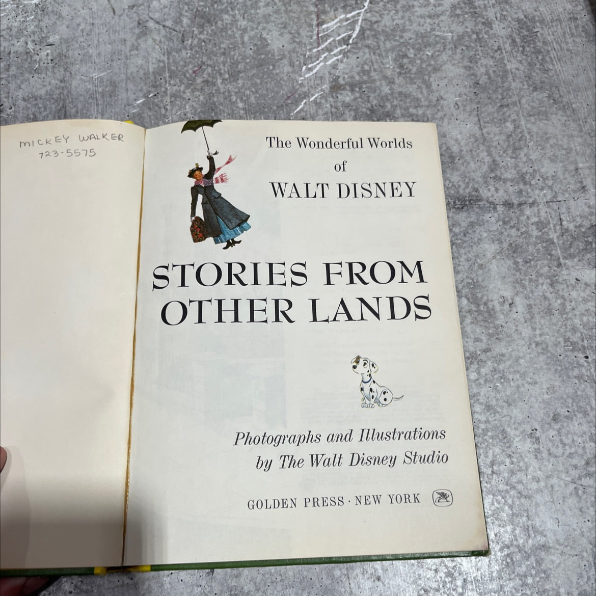 the wonderful worlds of walt disney stories from other lands book, by mickey walker, 1965 Hardcover image 2