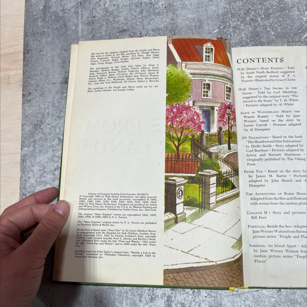 the wonderful worlds of walt disney stories from other lands book, by mickey walker, 1965 Hardcover image 3