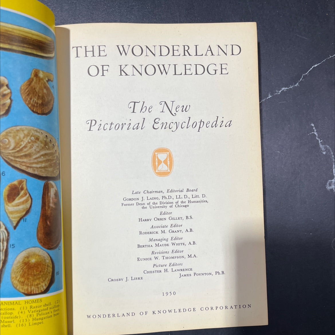 the wonderland of knowledge the new pictorial encyclopedia book, by gordon j. laing, ph.d., ll. d., litt. d., 1950 image 2