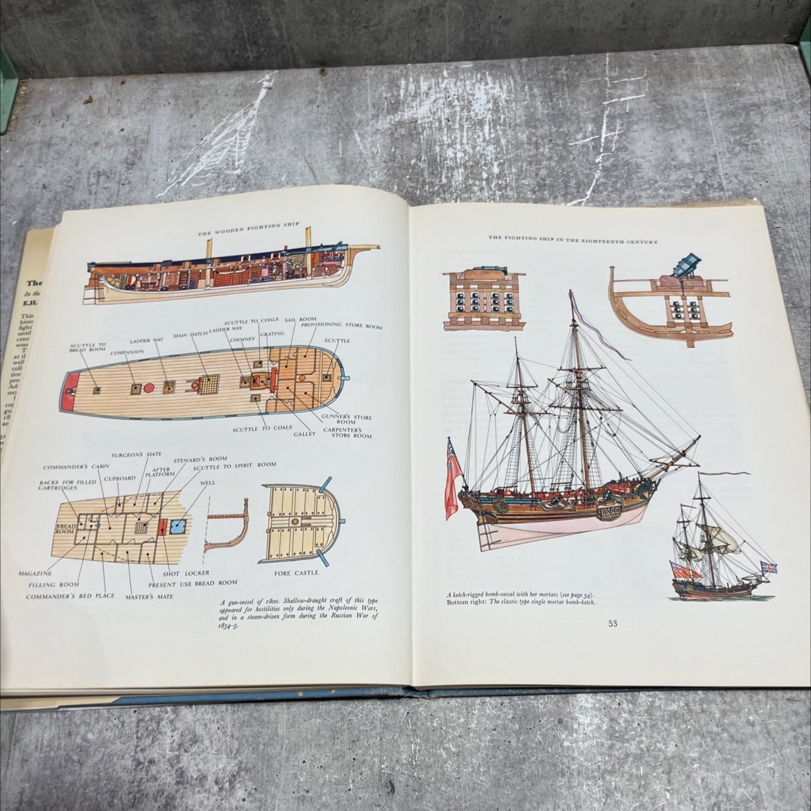 the wooden fighting ship book, by e.h.h. archibald, 1968 Hardcover image 4
