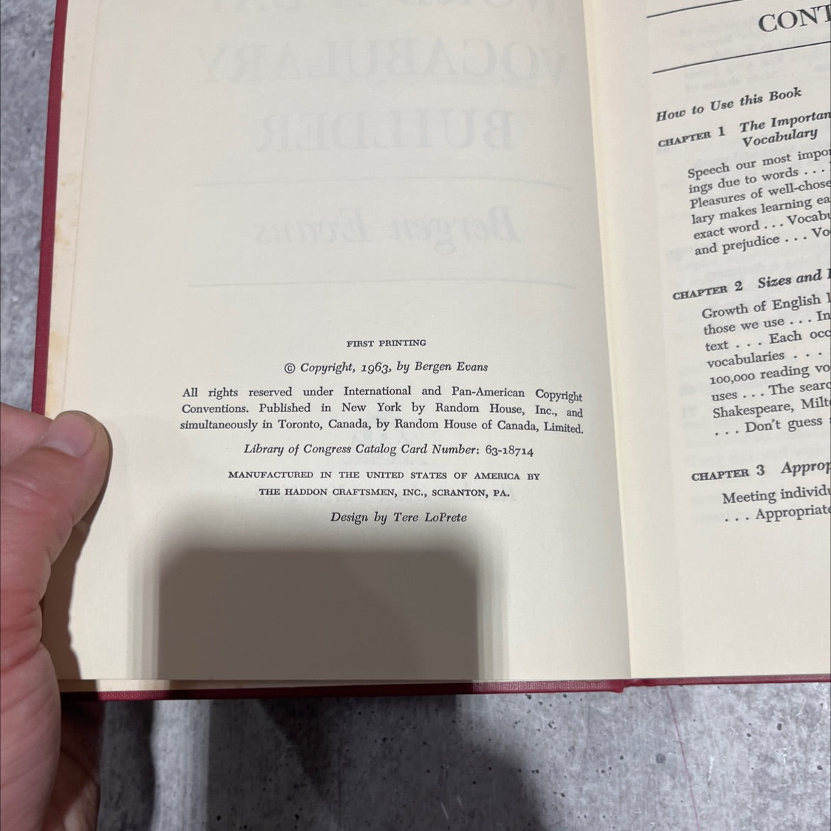 the word-a-day vocabulary builder book, by bergen evans, 1963 Hardcover image 3