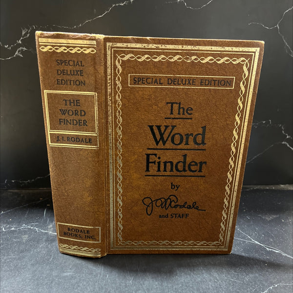 the word finder book, by j. i. rodale, 1947 Hardcover – TheBookBundler