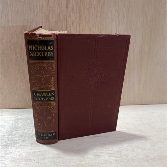 the works of charles dickens with illustrations nicholas nickleby book, by charles dickens, 1868 Hardcover, Antique image 1