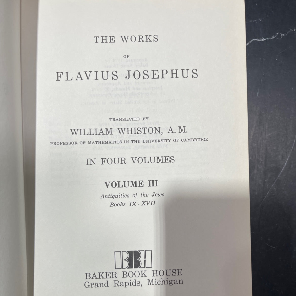 the works of flavius josephus book, by william whiston, 1974 Hardcover image 2