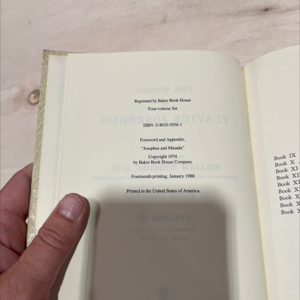 the works of flavius josephus book, by william whiston, 1988 Hardcover image 3